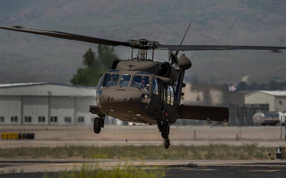 The UH-60 Black Hawk crashed just after 8 p.m. local time Tuesday night, killing everyone aboard, according to an Idaho National Guard statement.