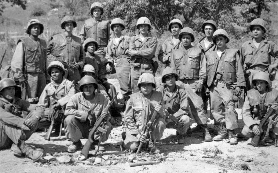 Stars and Stripes - Colombian soldiers in Korea, 1952