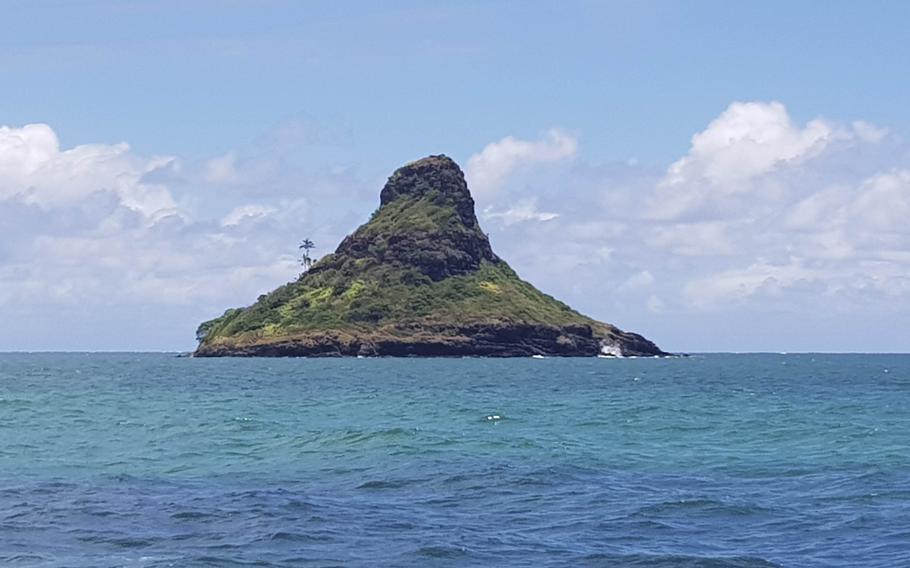 Mokoli’i Island is a lonesome-looking piece of land that you can view on the Secret Island Beach Adventure tour.