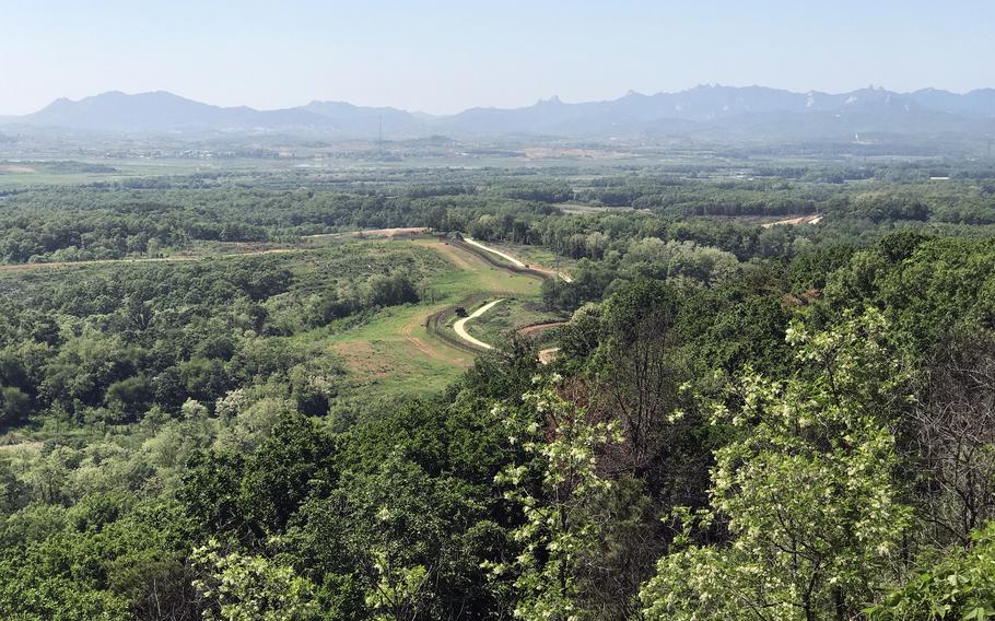 The Demilitarized Zone between North and South Korea.