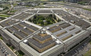 An aerial view of the Pentagon on May 12, 2021. 