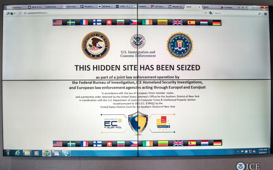 An illegal website seized