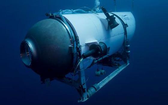 This undated image provided by OceanGate Expeditions in June 2021 shows the company's Titan submersible.