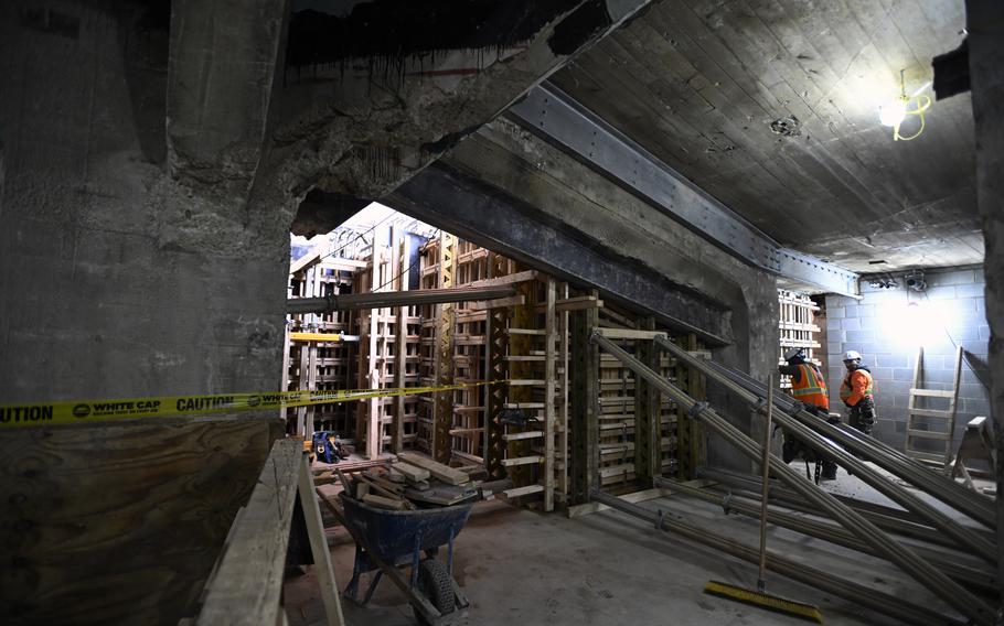 The space underneath the Lincoln Memorial will be turned into exhibits.