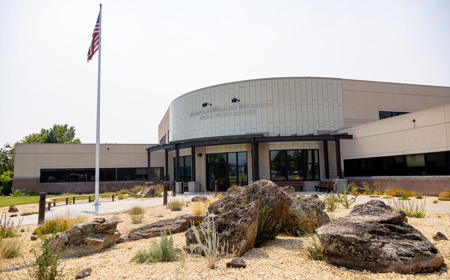 The exterior of the National Interagency Coordination Center in Boise. 