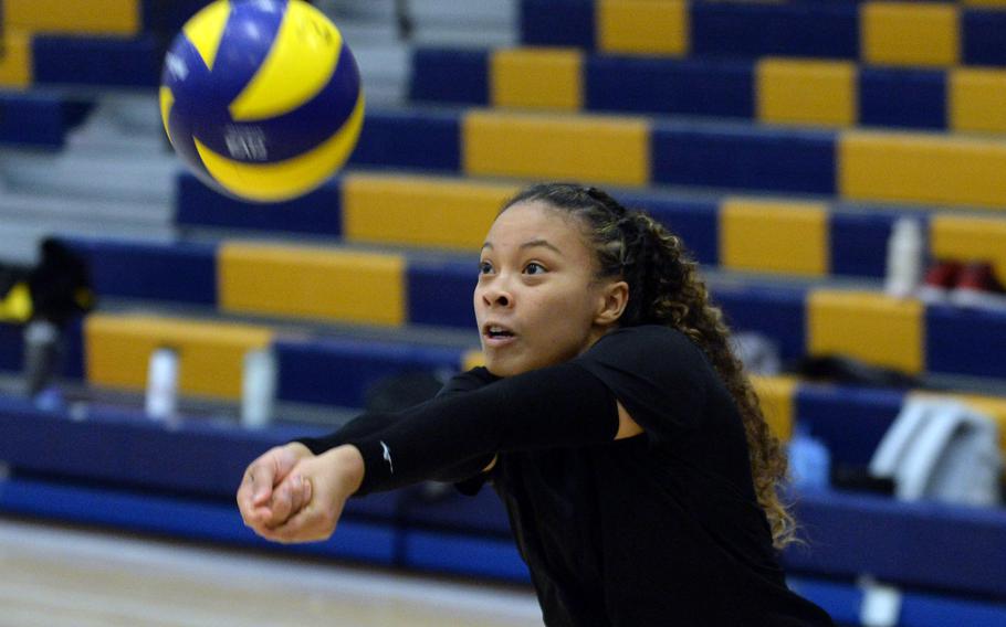 Cocoro Jones plays volleyball.