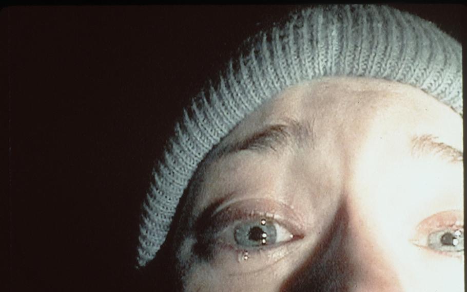 Heather Donahue stars in the 1999 horror film, “The Blair Witch Project,” whose internet marketing campaign further blurred the line between what was real and what was not and expanded the “Blair Witch” mythology with fictional police reports, newspaper articles and interviews and documentary-style trailers.