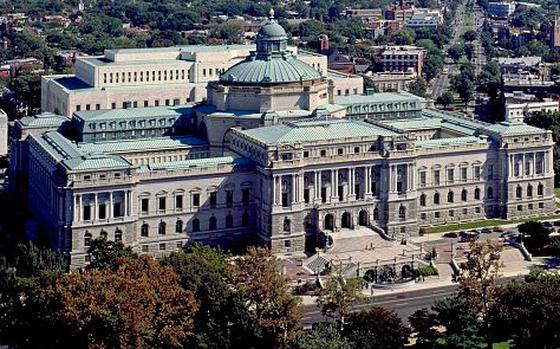 The Library of Congress Thomas Jefferson building.