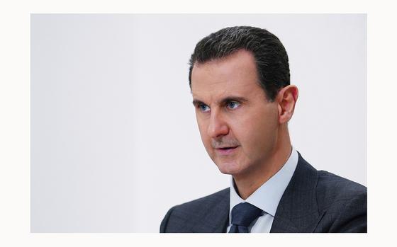 FILE - In this photo released on Nov. 9, 2019 by the Syrian official news agency SANA, Syrian President Bashar Assad speaks in Damascus, Syria. The Paris appeals court is expected to decide on Wednesday, June 26, 2024, whether to uphold an arrest warrant for Syrian President Bashar Assad that France issued last year for alleged complicity in war crimes during Syria's civil war. (SANA via AP, File)