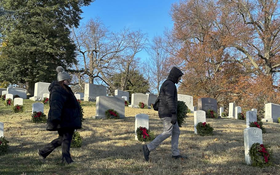 Wreaths Across America at Arlington National Cemetery, Dec. 14, 2024.