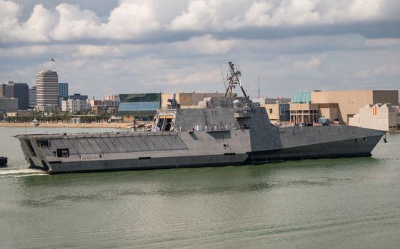 The USS Kingsville, the Navy’s newest Independence-variant littoral combat ship built by Austal USA, was commissioned on Aug. 24, 2024.