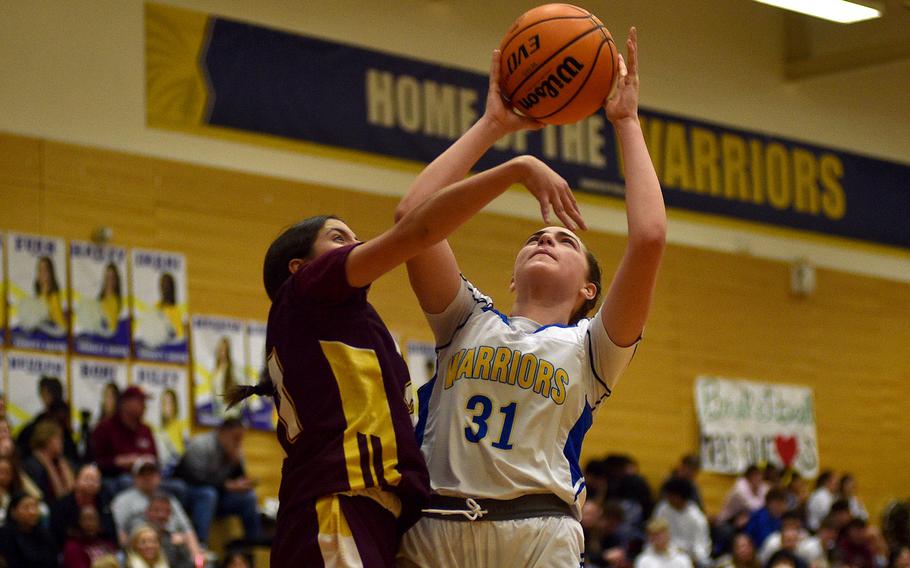 Brrianna Arroyo goes up for a shot.