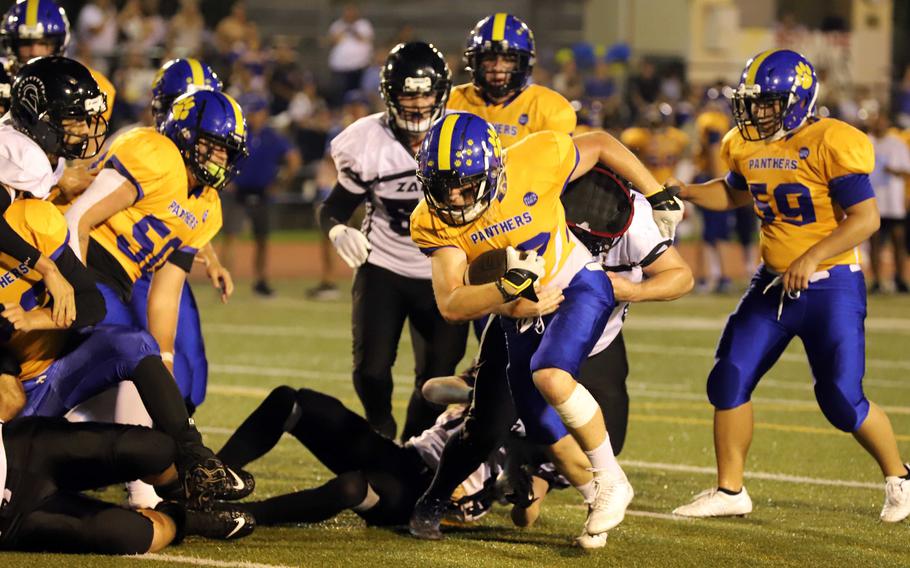 Camdyn Campbell had a two-point conversion and an interception for Yokota.