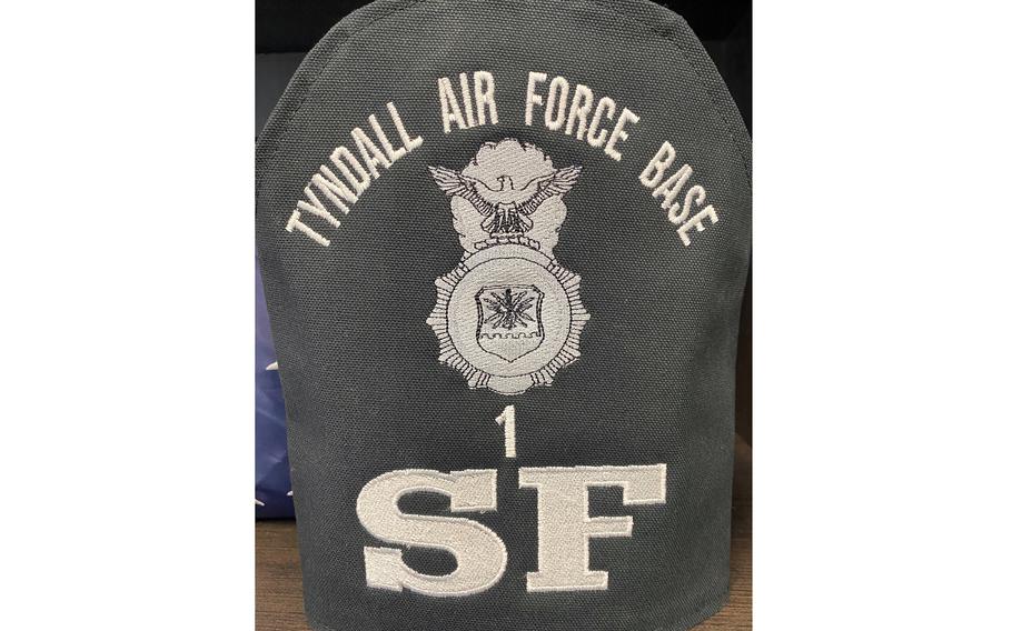 A Tyndall Air Force Base hat.