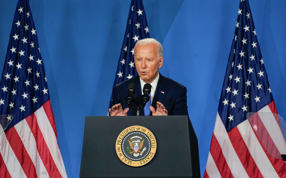 President Joe Biden has struggled to articulate his policy accomplishments and second-term ideas, particularly when he’s not using a teleprompter.