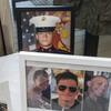 Photographs of Spencer R. Collart and his fellow Marines, Eleanor V. LeBeau, bottom left, and Tobin J. Lewis, bottom right, are displayed at the home of Collart’s parents in Arlington, Va., on June 19, 2024.