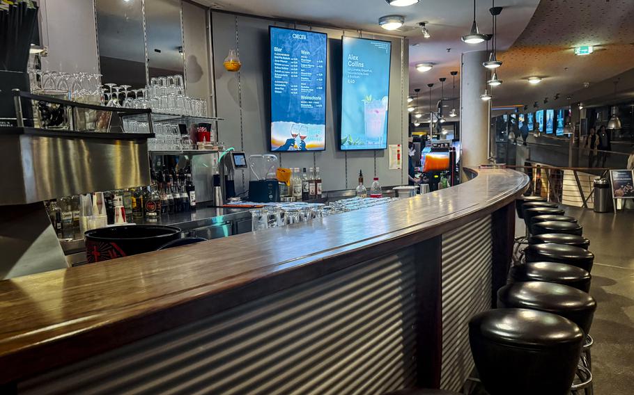 The bar at a movie theater complex in Nuremberg,