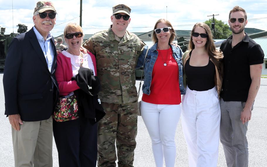 Family and friends bid farewell before Pennsylvania Army National Guard members deploy