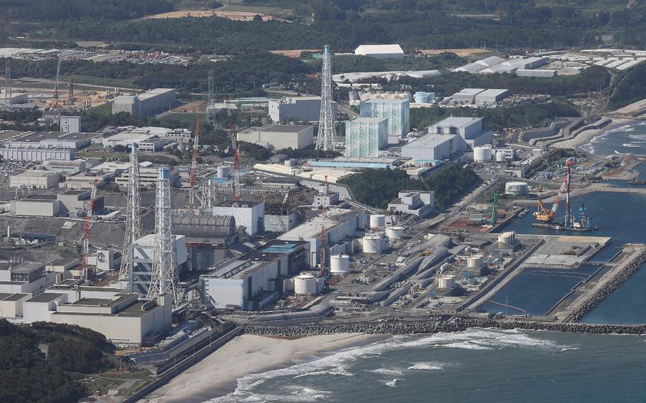 TEPCO's crippled Fukushima Daiichi Nuclear Power Plant is seen on Aug. 24, 2023, in Okuma, Fukushima prefecture.