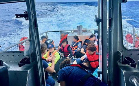 Coast Guard Rescues 13 Chinese Boaters Near Guam 