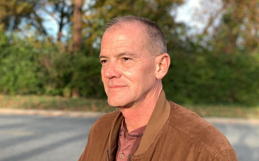 John Huffington, 59, in Kensington, Md., on Nov. 7, 2021. He served 32 years in prison for a double homicide he didn’t commit. Huffington was pardoned in January 2023. 