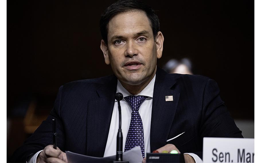 Sen. Marco Rubio, R-Fla., attends a hearing on Capitol Hill on Dec. 16, 2020 in Washington, D.C.