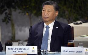 China's President Xi Jinping sits next to other world leaders during the Asia-Pacific Economic Cooperation (APEC) conference Thursday, Nov. 16, 2023, in San Francisco. (AP Photo/Jeff Chiu)