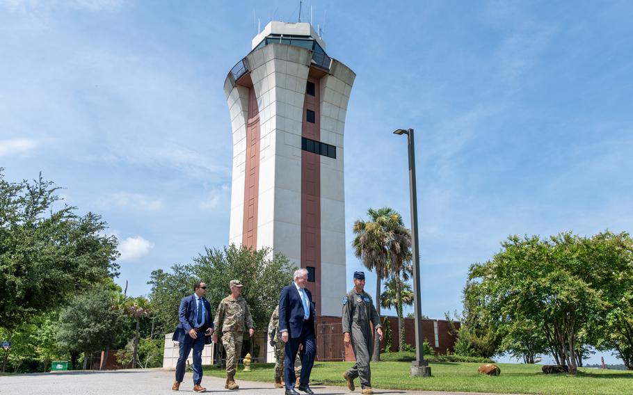 Air Force secretary at McEntire base.