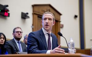 FILE - Facebook CEO Mark Zuckerberg testifies before a House Financial Services Committee hearing on Capitol Hill in Washington, Oct. 23, 2019. Meta's Oversight Board said Monday, Feb. 5, 2024, that it is urging the company to clarify its approach to manipulated media so its platforms can better beat back the expected flood of online election disinformation this year. The recommendations come after the board reviewed an altered video of President Joe Biden that was misleading but didn't violate the company's policies. (AP Photo/Andrew Harnik)