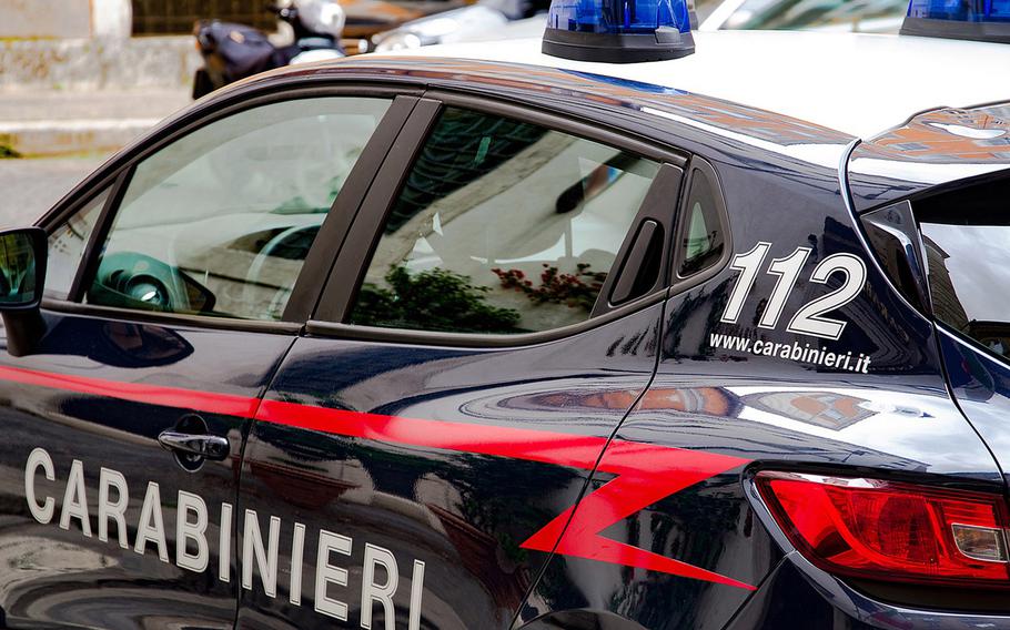 An image of a Carabinieri car