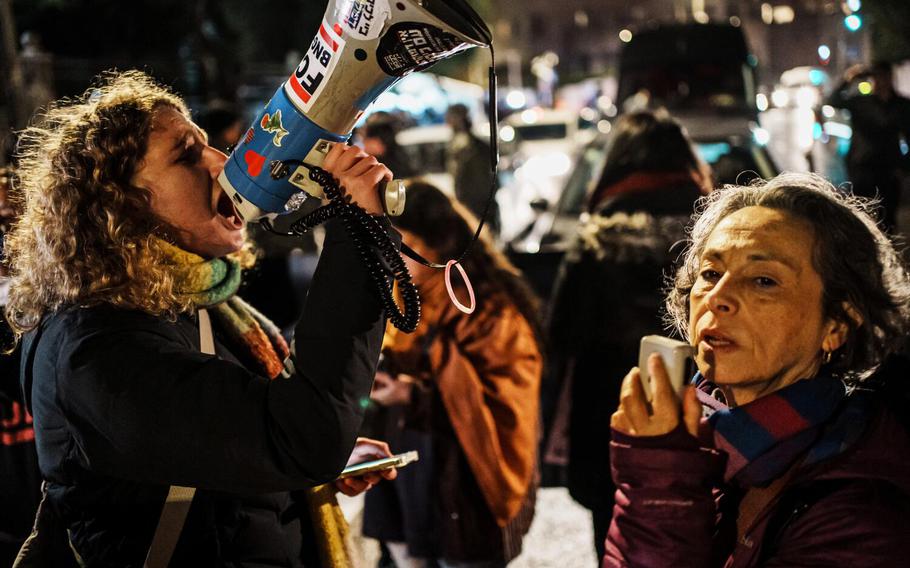 Protesters raise awareness for hostages in Gaza and cause traffic congestion in Jerusalem, Israel, Wednesday, Jan. 24, 2024.