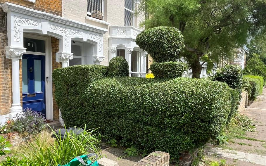 About 15 years ago, Tim Bushe turned one of his front yard hedges into a steam train because his wife didn’t like its boring, rectangular shape. Bushe had attempted to turn the hedge into a cartoon cat, but he found it too tricky.