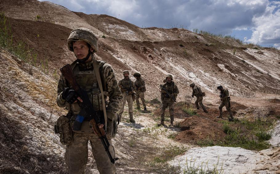 Ukraine’s 93rd Brigade trains. For front-line commanders, any new troops are welcome, given that some units have endured months without reinforcements. 