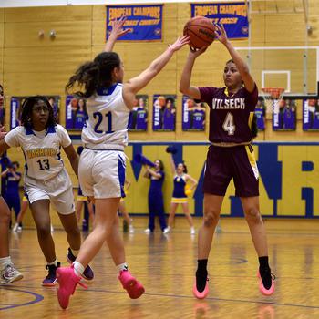 Giselle Villarreal takes a shot.