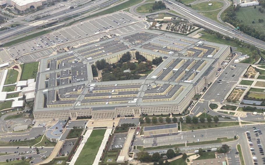 The Pentagon is seen on Oct. 21, 2021. A federal court has refused to dismiss a class-action lawsuit brought against the Defense Department by more than 35,000 LGBTQ+ veterans who claim they were wrongfully discharged because of their sexual orientation.  