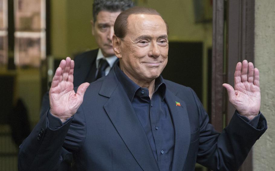 Former Italian Prime Minister Silvio Berlusconi.