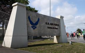 Gate 2 at Kadena Air Base, Okinawa, Japan, as seen Feb. 18, 2024.