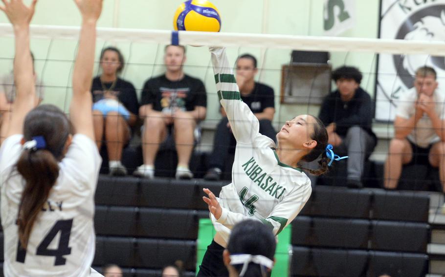 Kubasaki junior Yuri Biggins was named to the Far East Division I All-Tournament team for the second straight year and was also named the tournament’s Best Hitter.