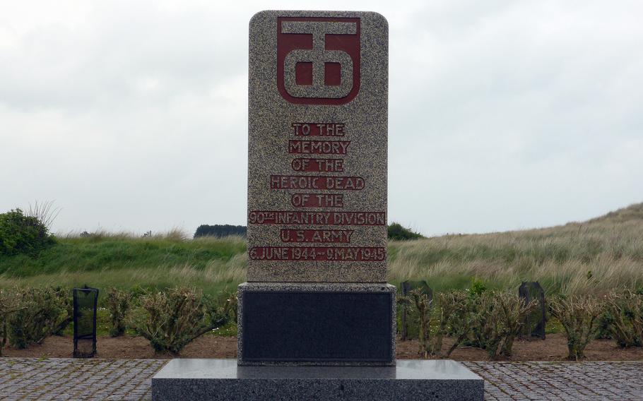 The 90th Infantry Division memorial on Utah Beach. The “Tough Hombres,” as they were known, fought from Utah Beach to Czechoslovakia during the war.