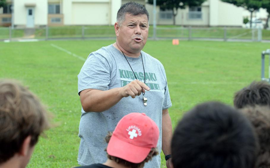 Tony Alvarado begins his fourth season as Kubasaki's head coach.