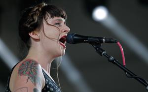 Waxahatchee (shown: band member Katie Crutchfield) is scheduled to play in London on June 11. 