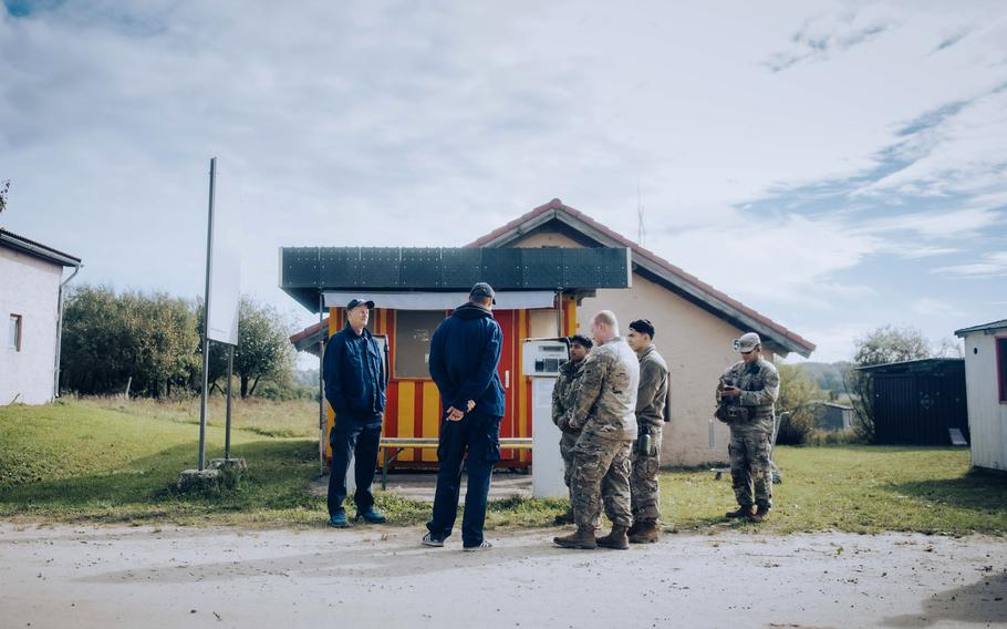 U.S. Army National Guard soldiers train in Germany for Kosovo peacekeeping mission.