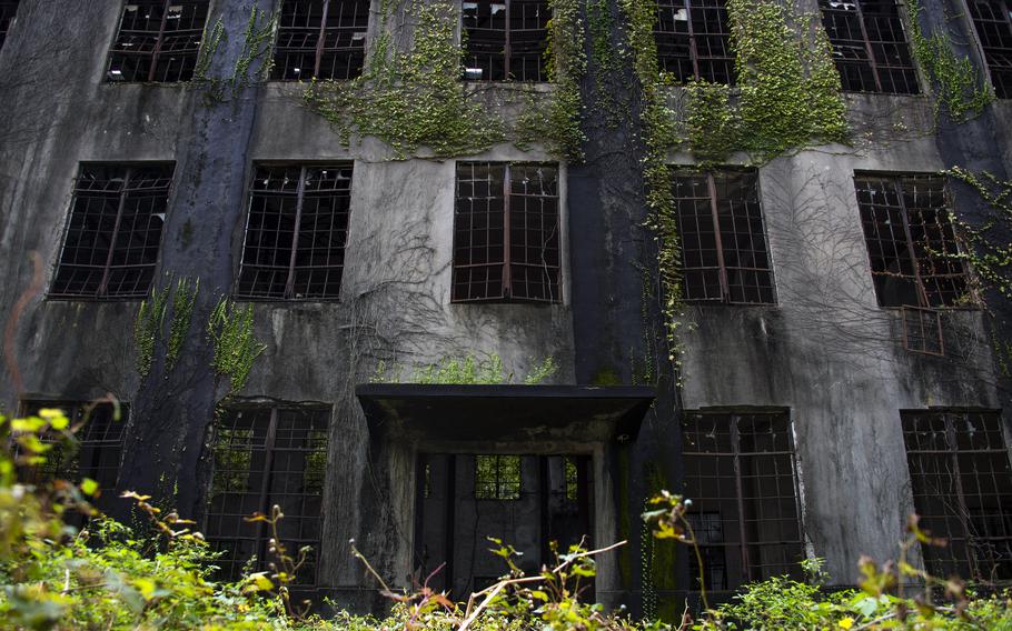 Many of Rabbit Island's World War II-era buildings remain, but as nature reclaims the place, it takes on the look of a scene from TV’s “The Last of Us.”