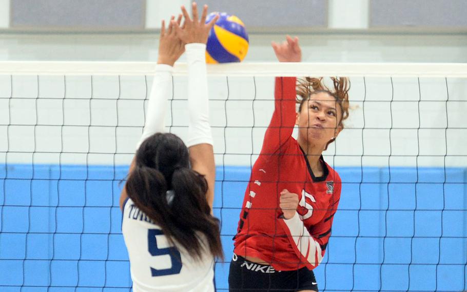 Mila Nishimura-Reed plays volleyball.