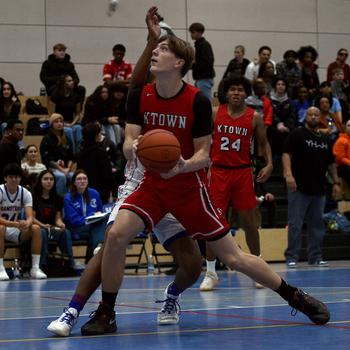 Garrett Vitter goes up for a shot.