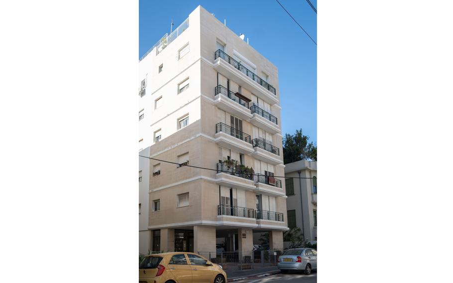 The Tel Aviv building where Vladimir Putin’s former German-language teacher was given a new apartment. 