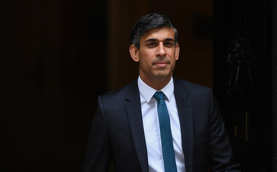 Rishi Sunak departs 10 Downing Street on July 19, 2023.