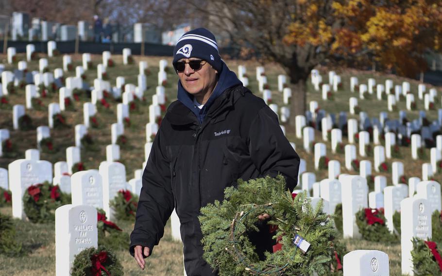 Wreaths Across America at Arlington National Cemetery, Dec. 14, 2024.