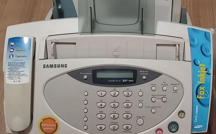 Samsung SF-3100 fax machine with inkjet printing on normal paper, 1999. 