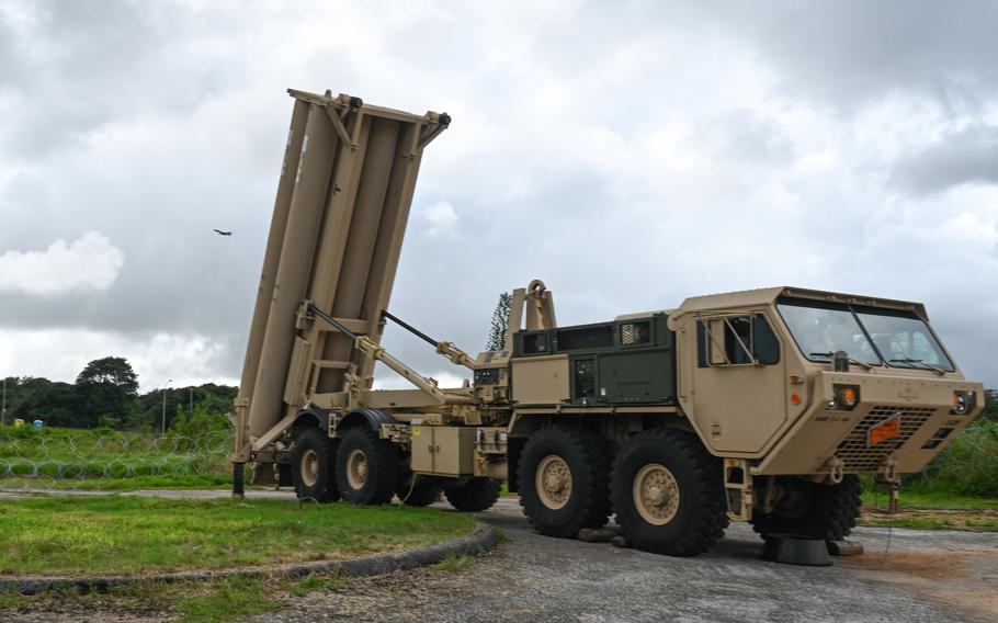 The Pentagon's proposed missile defense system for Guam would employ moreTerminal High Altitude Area Defense systems, such as the one seen here at Dedeo, Guam, on Nov. 11, 2022.